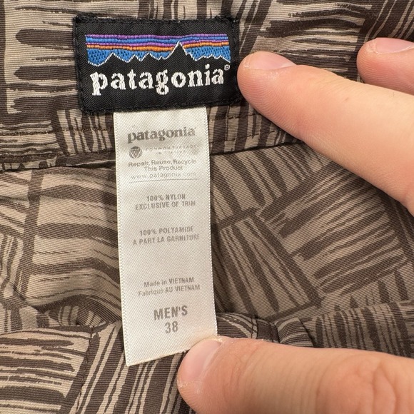 Patagonia Board Shorts Mens 38 Brown Swim Trunks Beach Surf - Picture 5 of 7